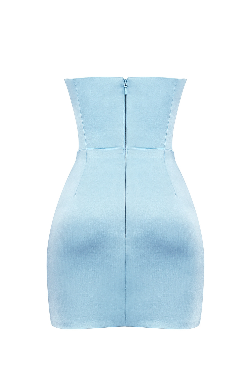 Odelle  Ocean Blue Strapless Mini Dress — image 11