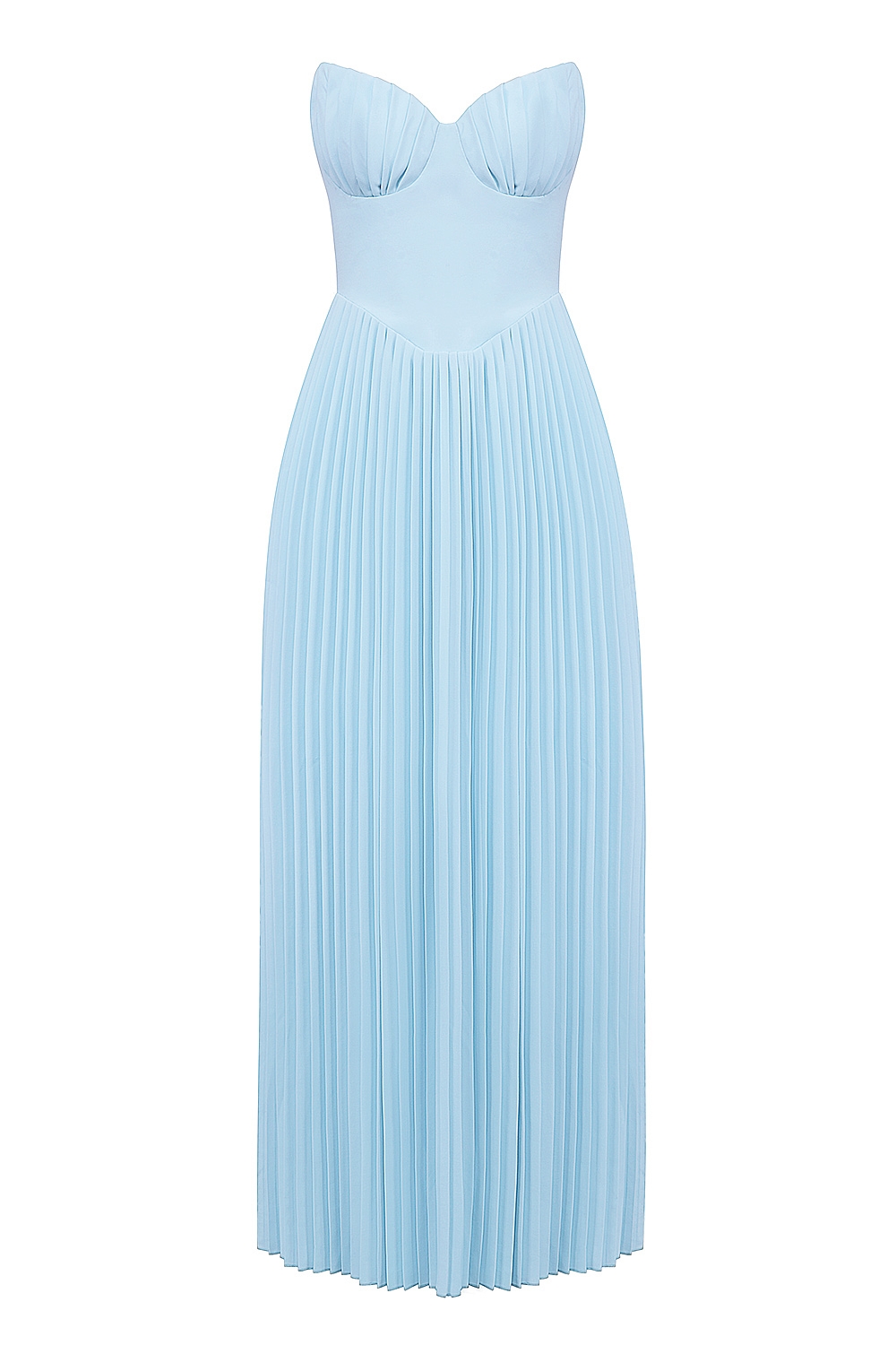Marcella  Ocean Blue Pleated Maxi Dress — image 9