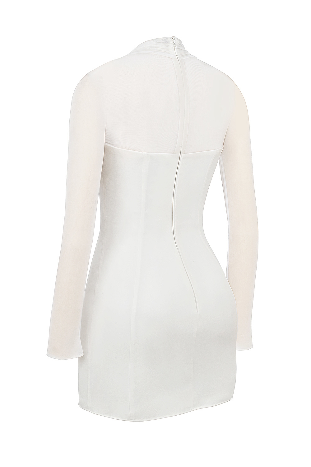 Holly  White Plunge Mini Dress — image 10