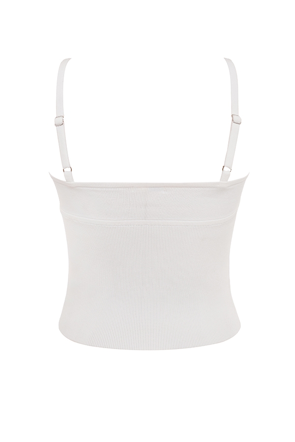 Summer  White Dainty Knit Top — image 11
