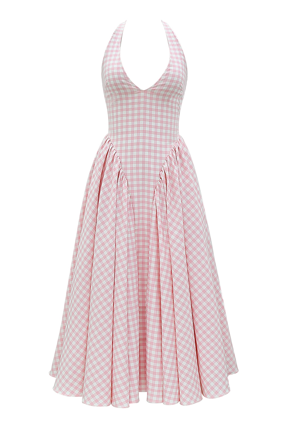 Marilyn  Strawberry Shortcake Gingham Halter Midi Sundress — image 11