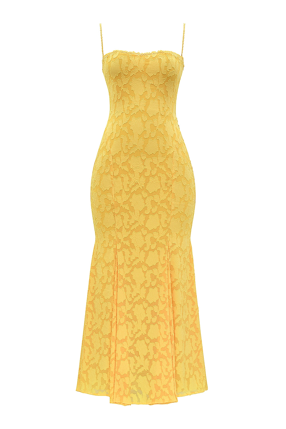 Joan  Apricot Lace Up Back Maxi Dress — image 15