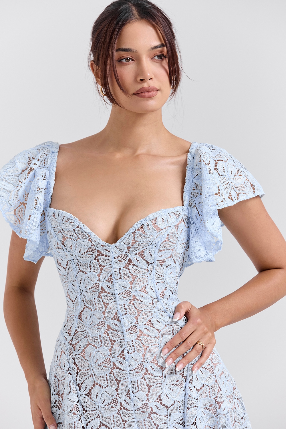 Austen  Bluebell Floral Lace Midi Dress — image 3