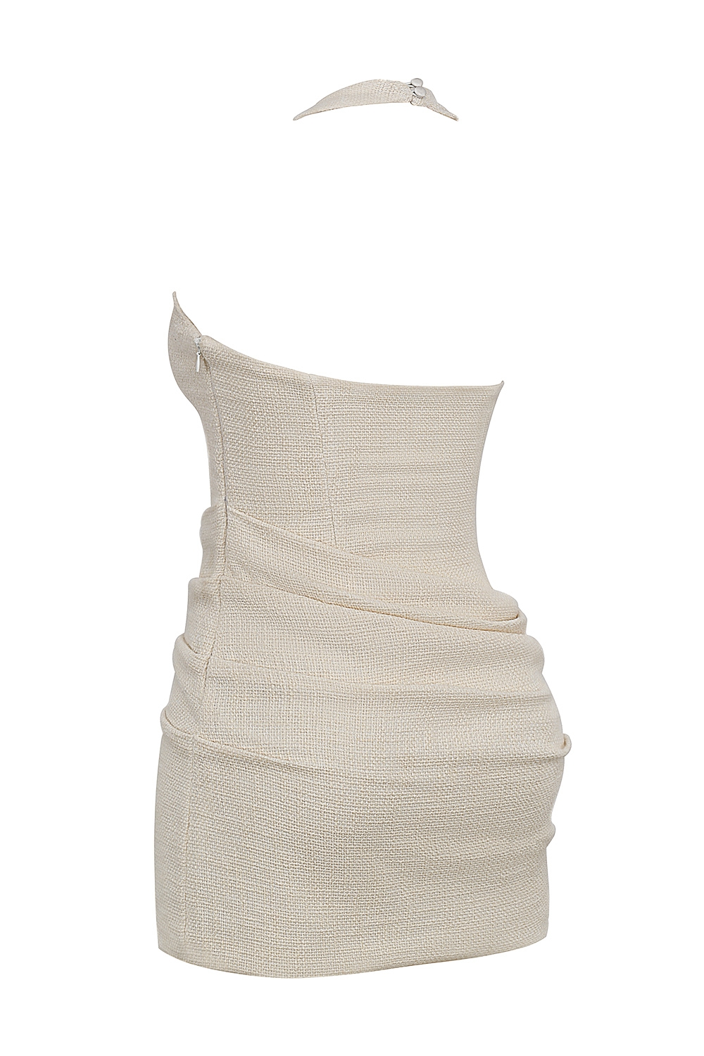 Mistress Rocks Taupe Tweed Backless Halter Mini Dress - SALE — image 11