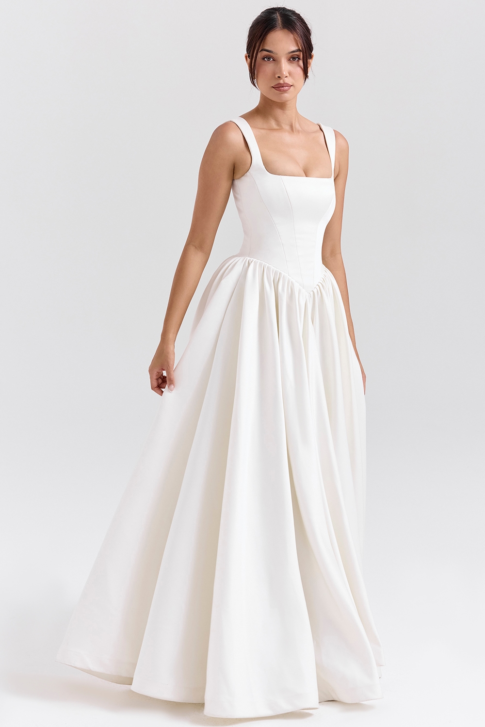 Lillianna  Ivory Italian Satin Corset Bridal Gown — image 6