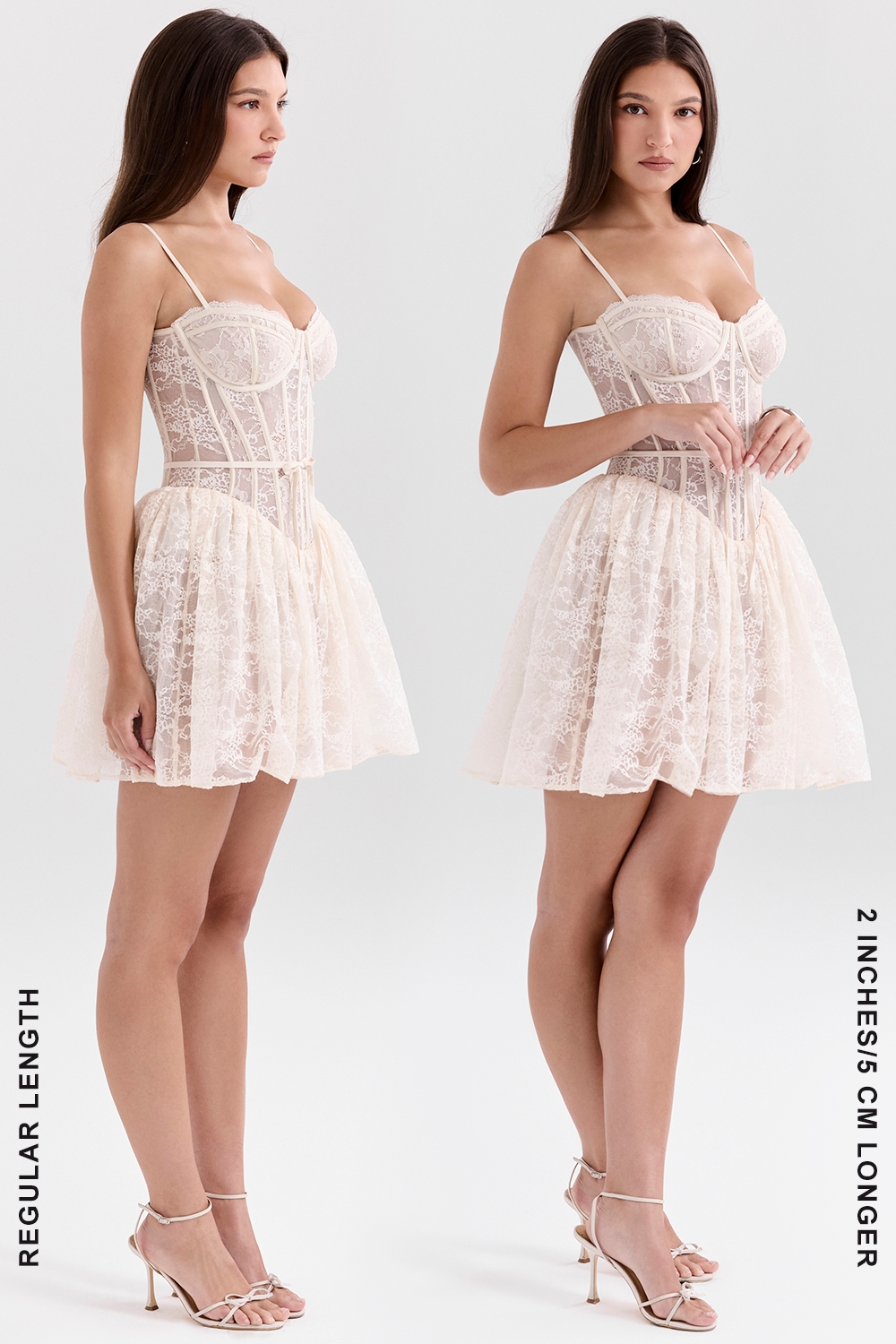 Louisa  Vintage Cream Lace Mini Dress — image 9