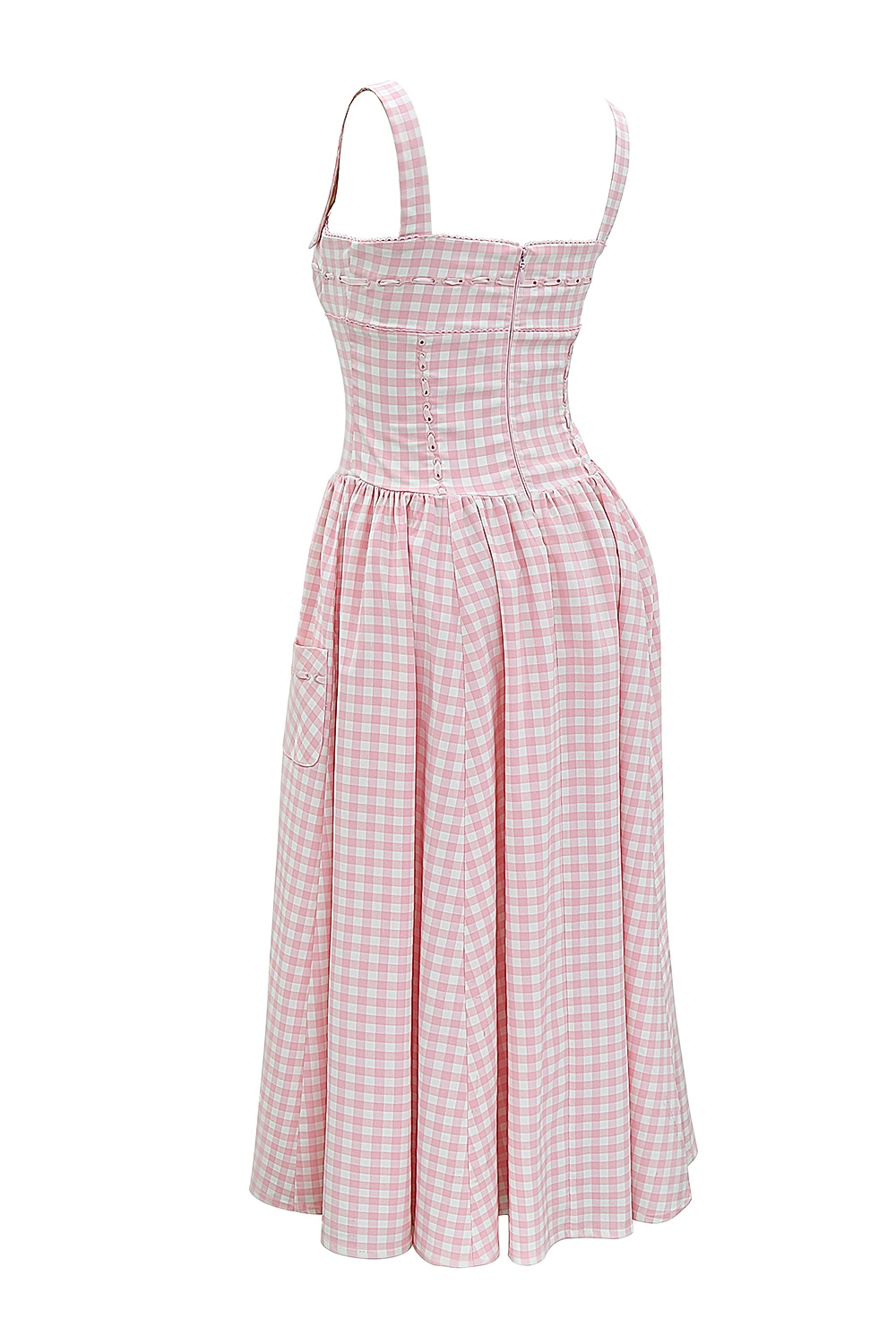 Vivien  Strawberry Shortcake Gingham Midi Sundress — image 11