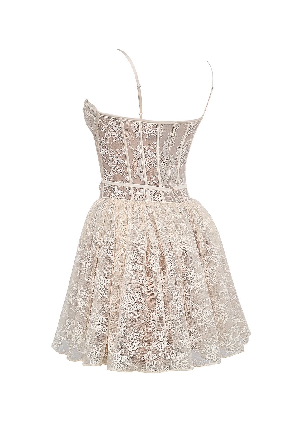 Louisa  Vintage Cream Lace Mini Dress — image 12