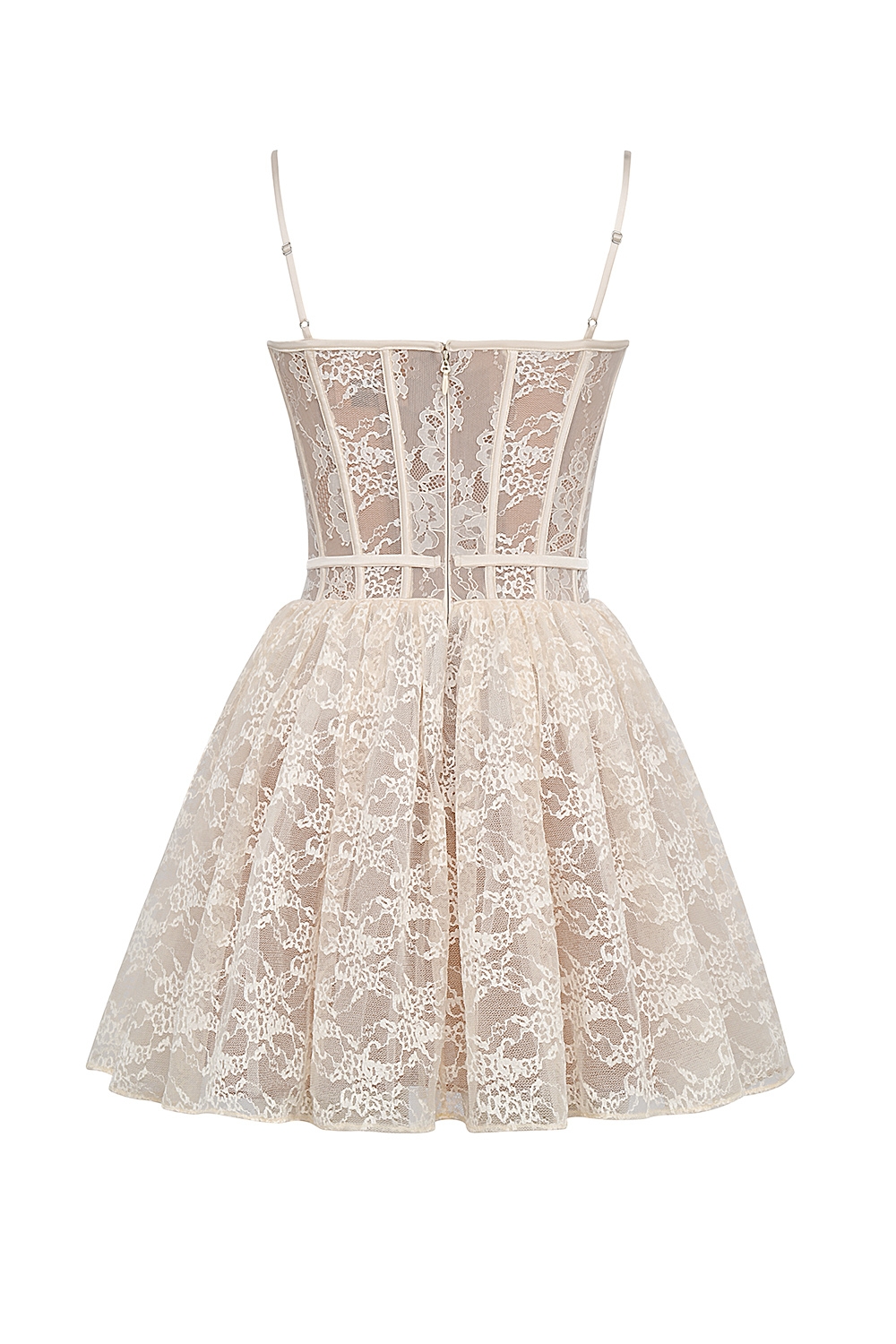 Louisa  Vintage Cream Lace Mini Dress — image 13