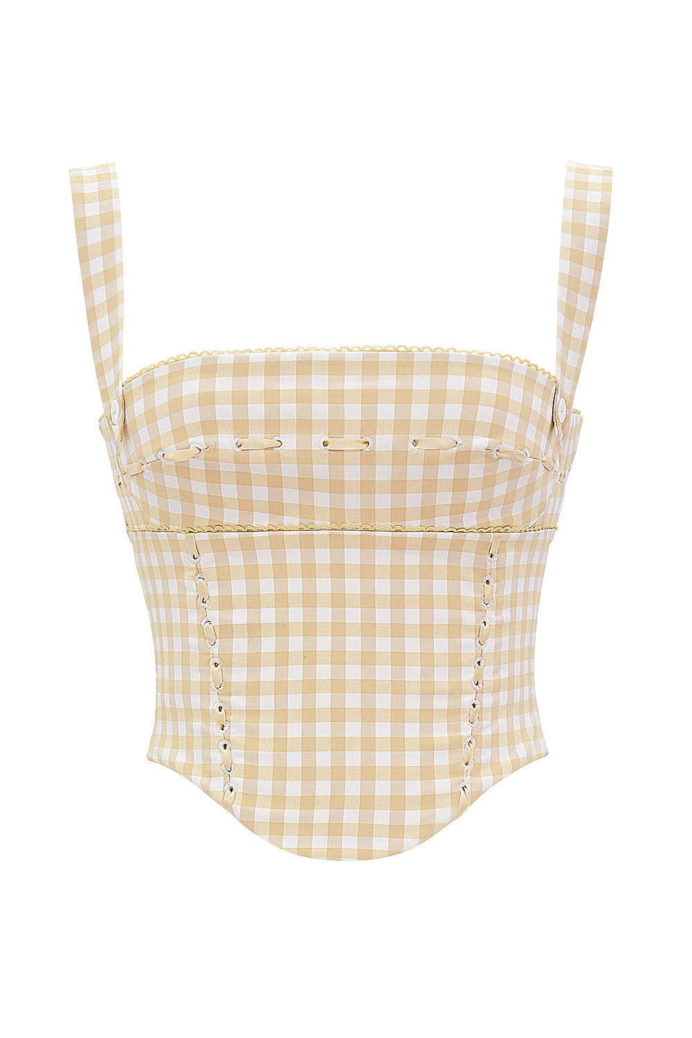 Lottie  Gingerbread Gingham Corset — image 11