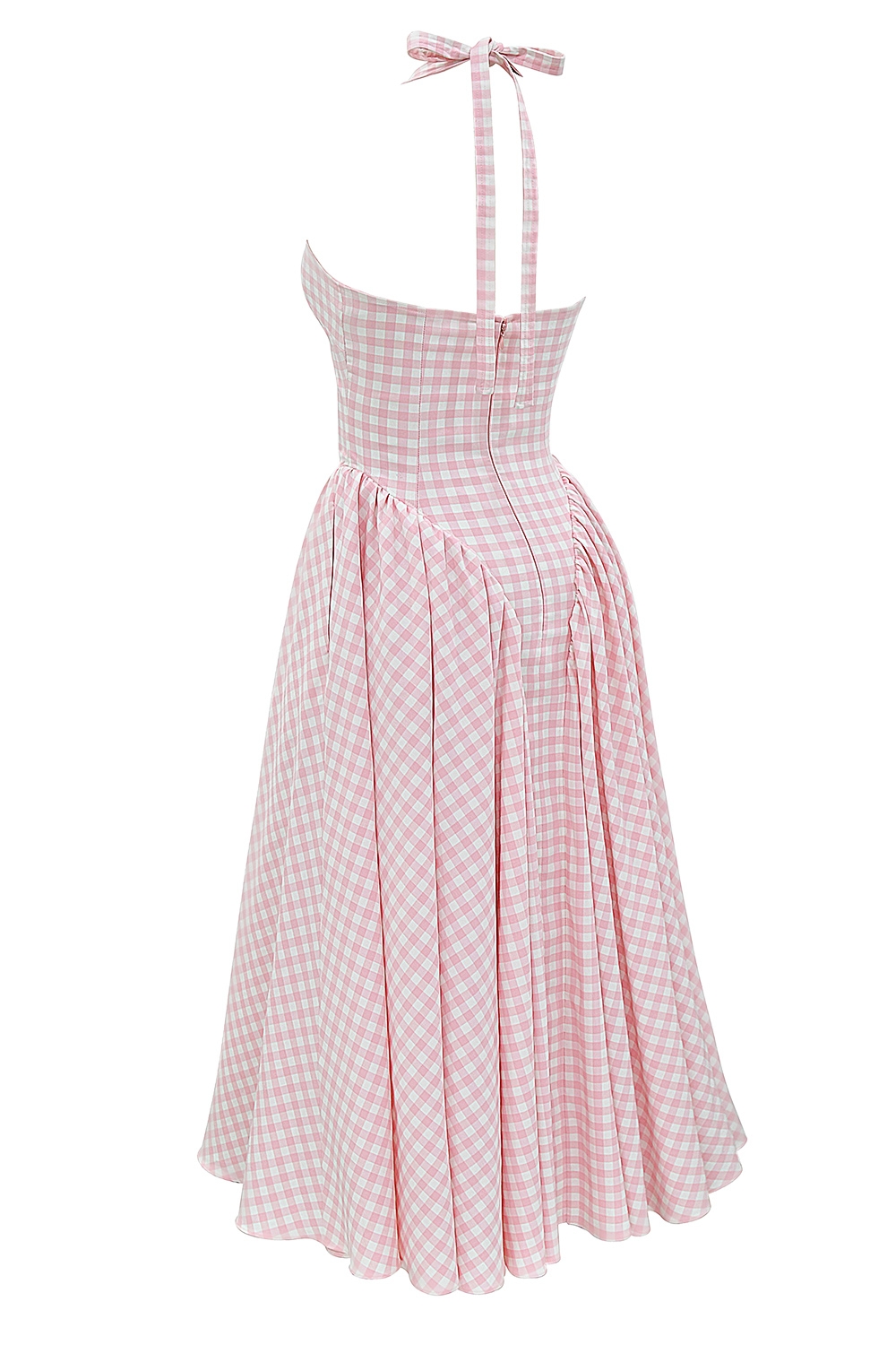 Marilyn  Strawberry Shortcake Gingham Halter Midi Sundress — image 12