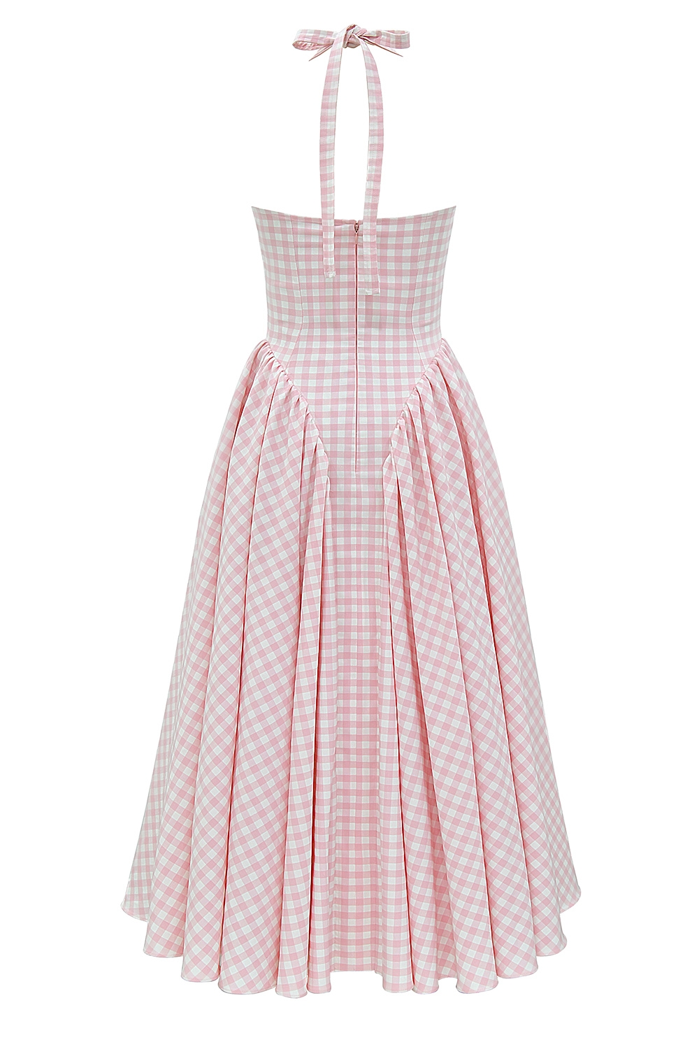 Marilyn  Strawberry Shortcake Gingham Halter Midi Sundress — image 13