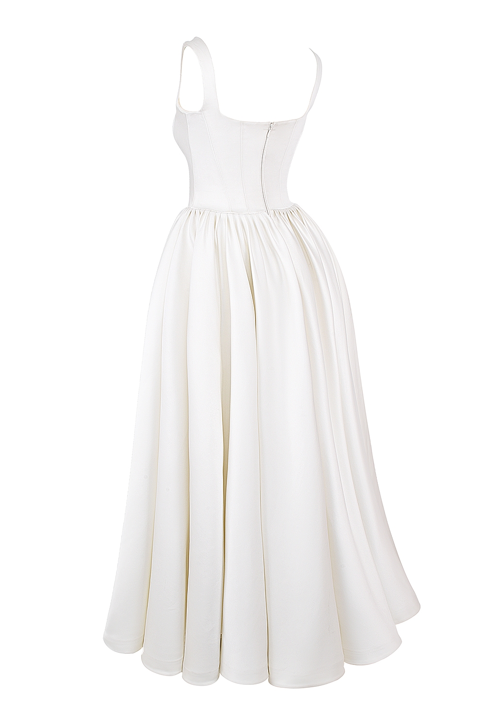 Lillianna  Ivory Italian Satin Corset Bridal Gown — image 14