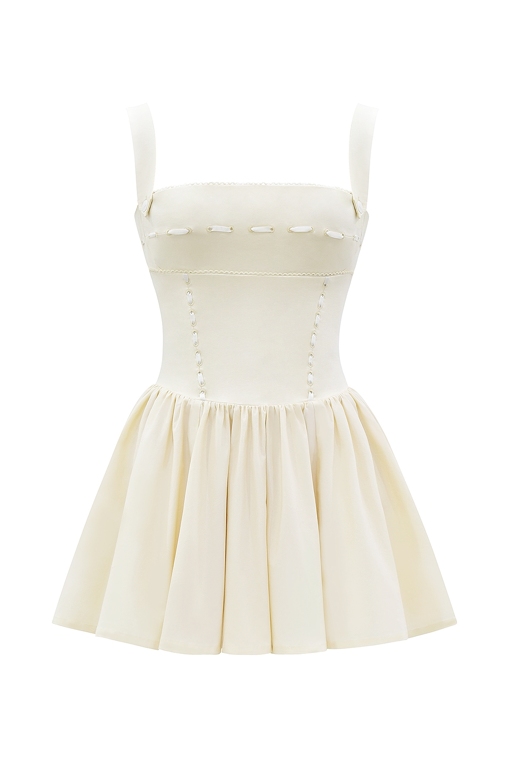 Honor  Buttermilk Ribbon Detailed Mini Dress — image 13