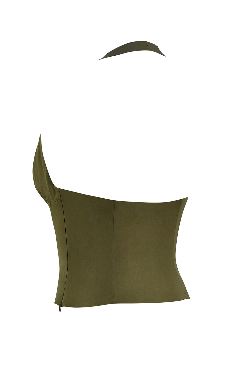 Mistress Rocks Olive Open Front Halter Top - SALE — image 12