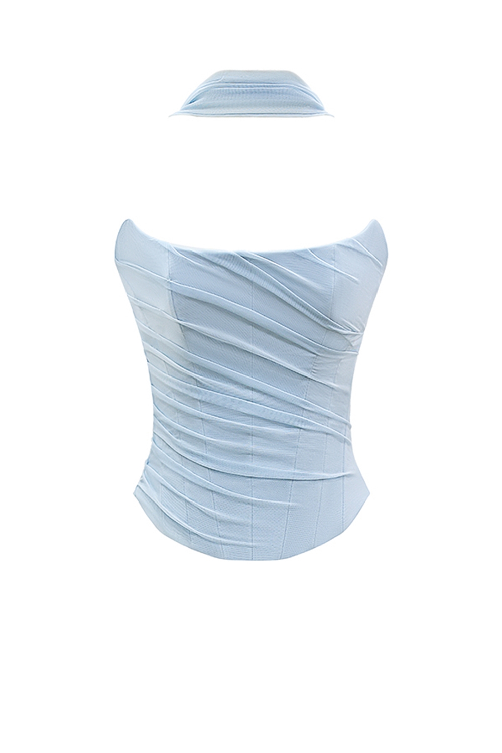 Hallie  Bluebell Strapless Corset With Neck Scarf — image 13