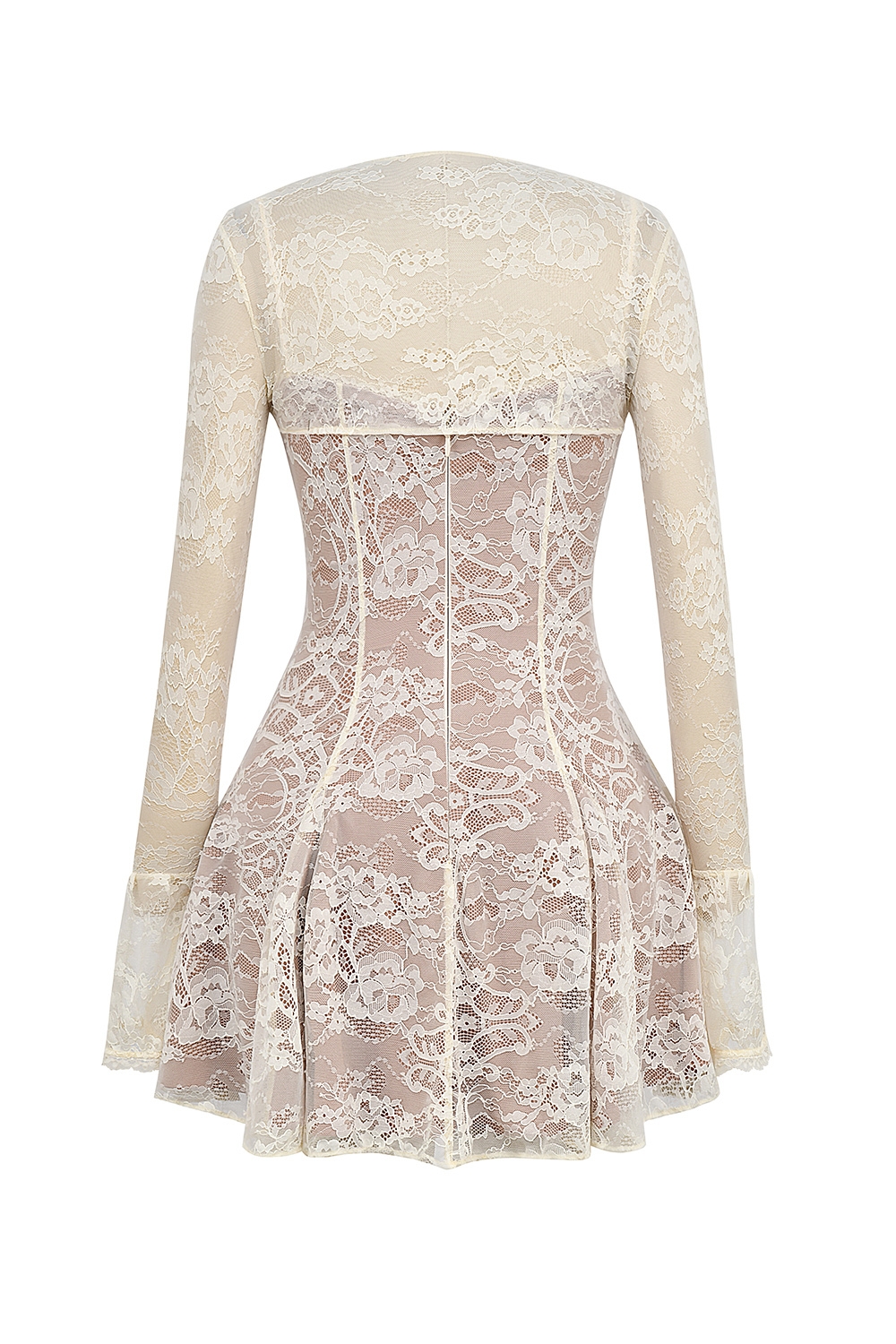 Alice  Vintage Cream Lace Mini Dress — image 14