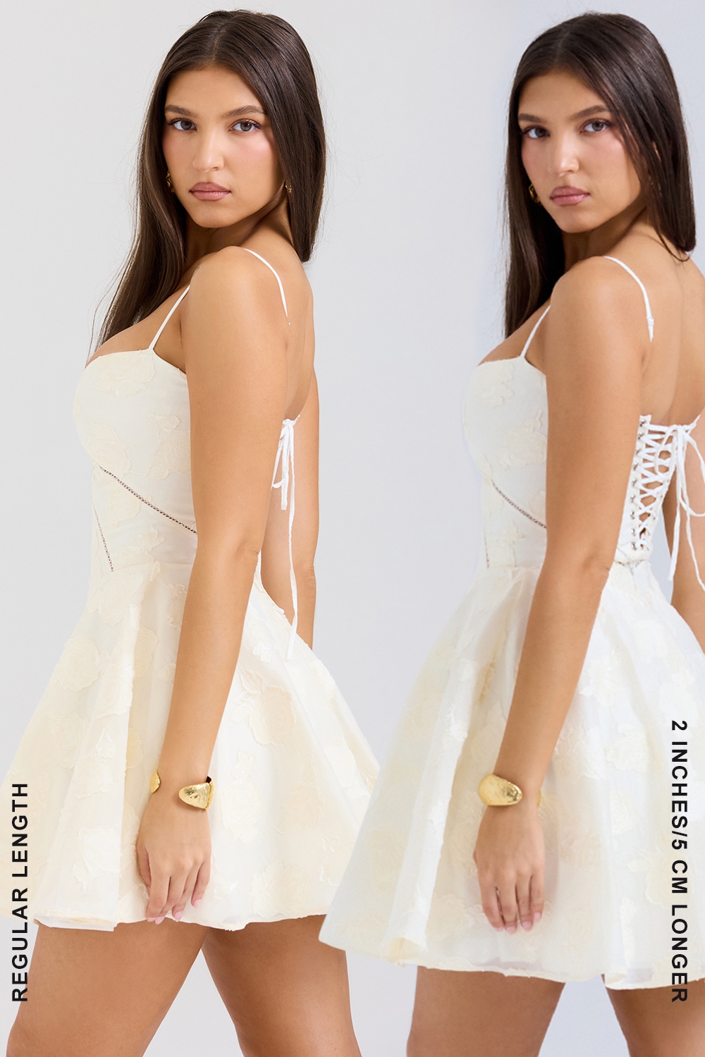 Serenita  Vintage Cream Floral Mini Dress — image 9
