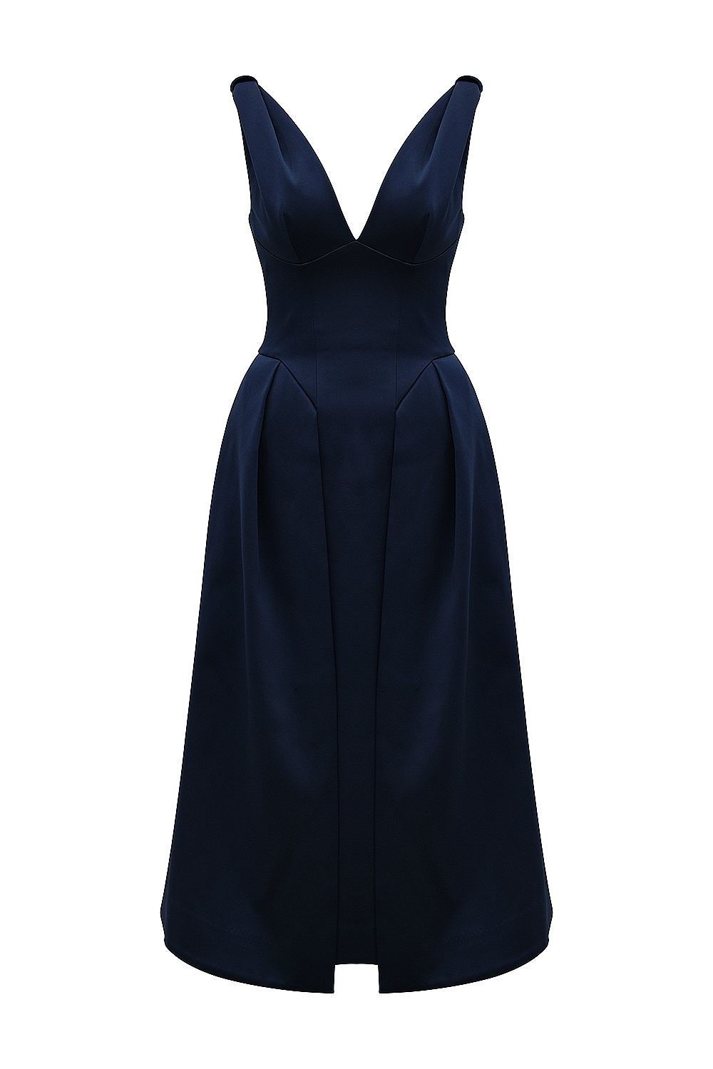 Paloma  Midnight Twist Strap Satin Midi Dress — image 9