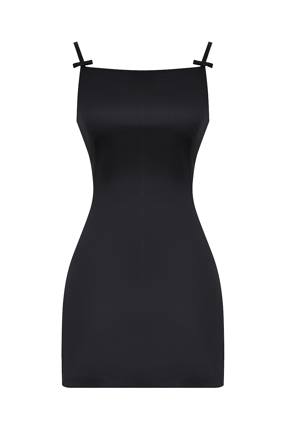 Dainty  Black Square Neck A-Line Mini Dress — image 13