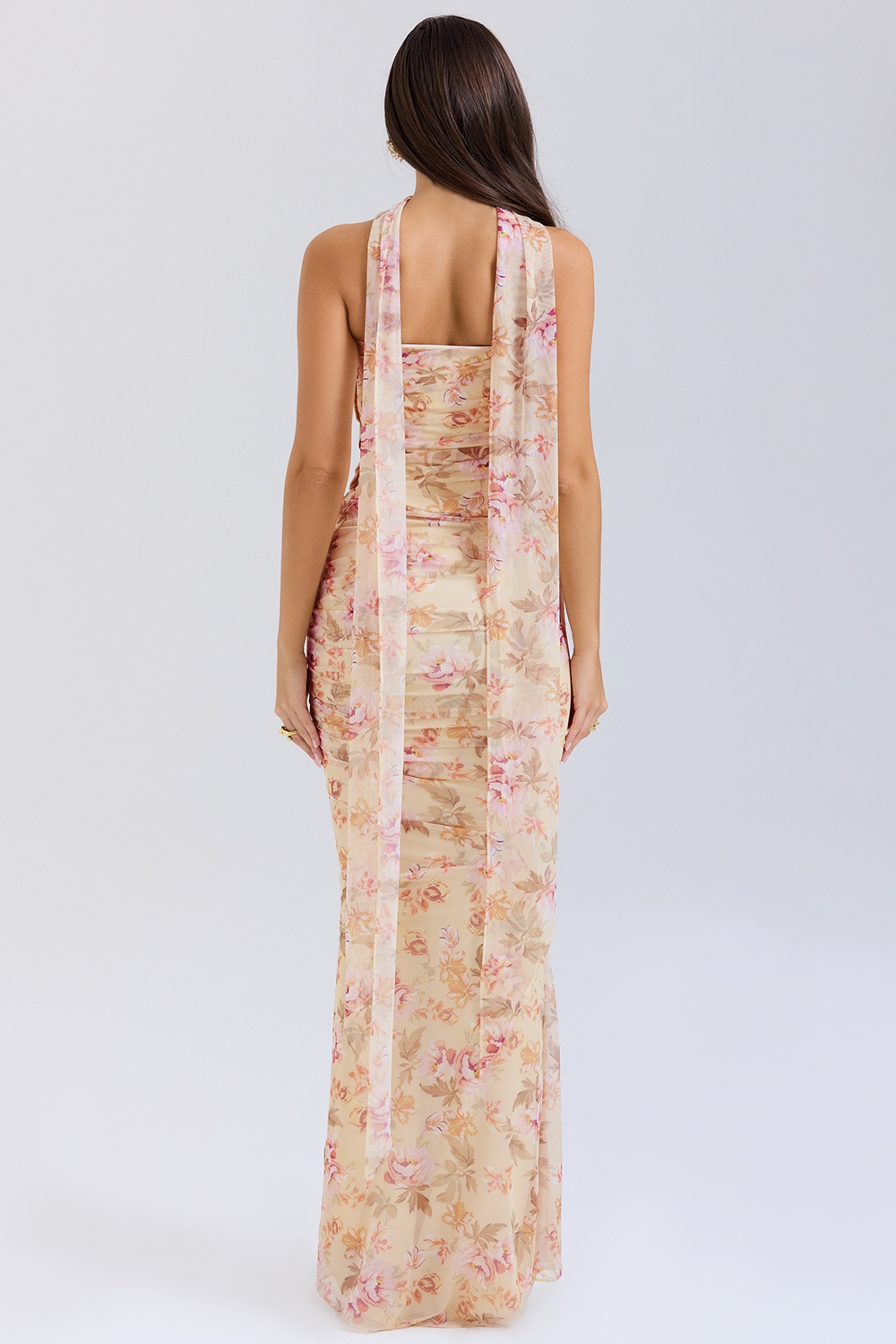 Cassidy  Honeyflower Print Fluted Hem Maxi Skirt — image 6