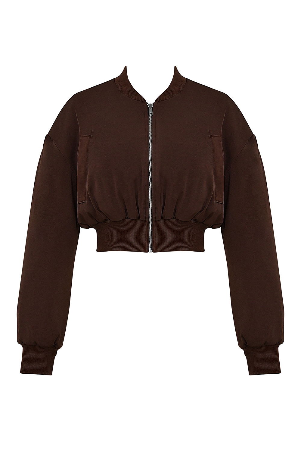 Mistress Rocks Cocoa Cropped Bomber Jacket - SALE — image 10