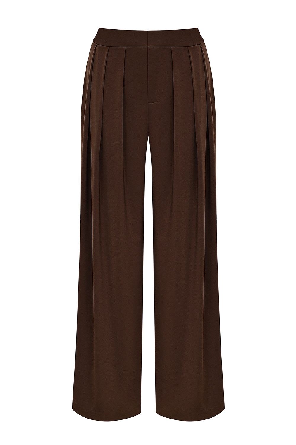 Mistress Rocks Cocoa Pleated Wide Leg Trousers - SALE — image 11