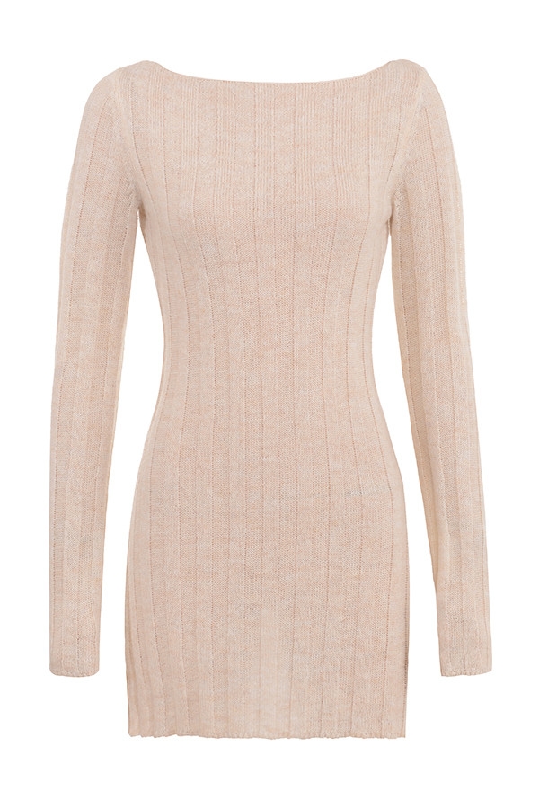 Mistress Rocks Biscuit Rib Knit Mini Dress - SALE — image 12