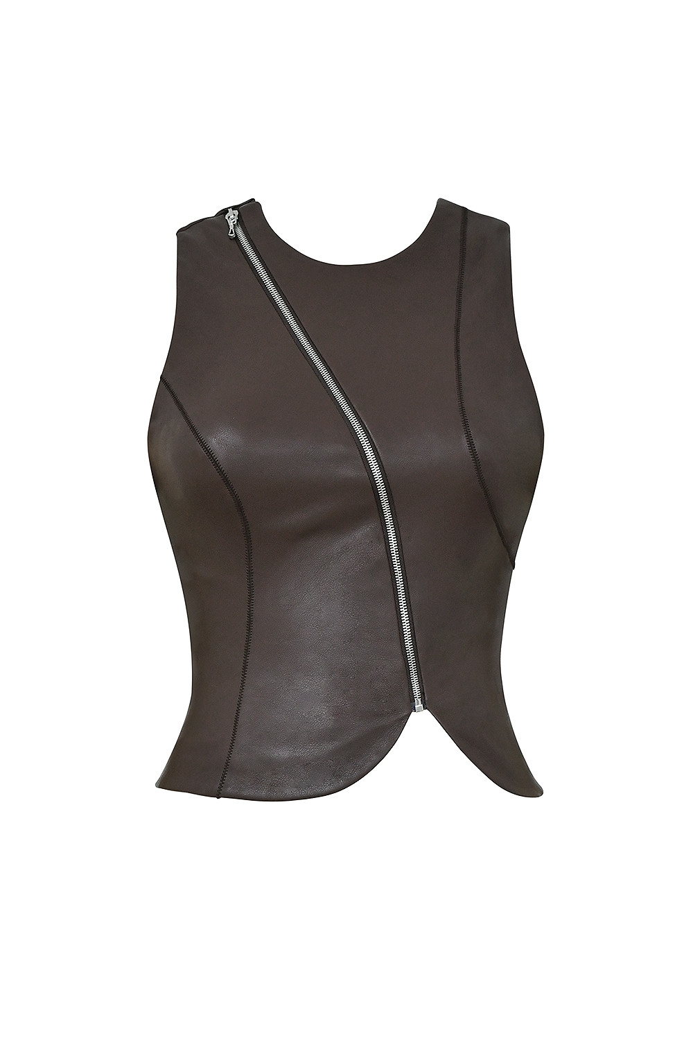 Mistress Rocks Earth Vegan Leather Sleeveless Top - SALE — image 10