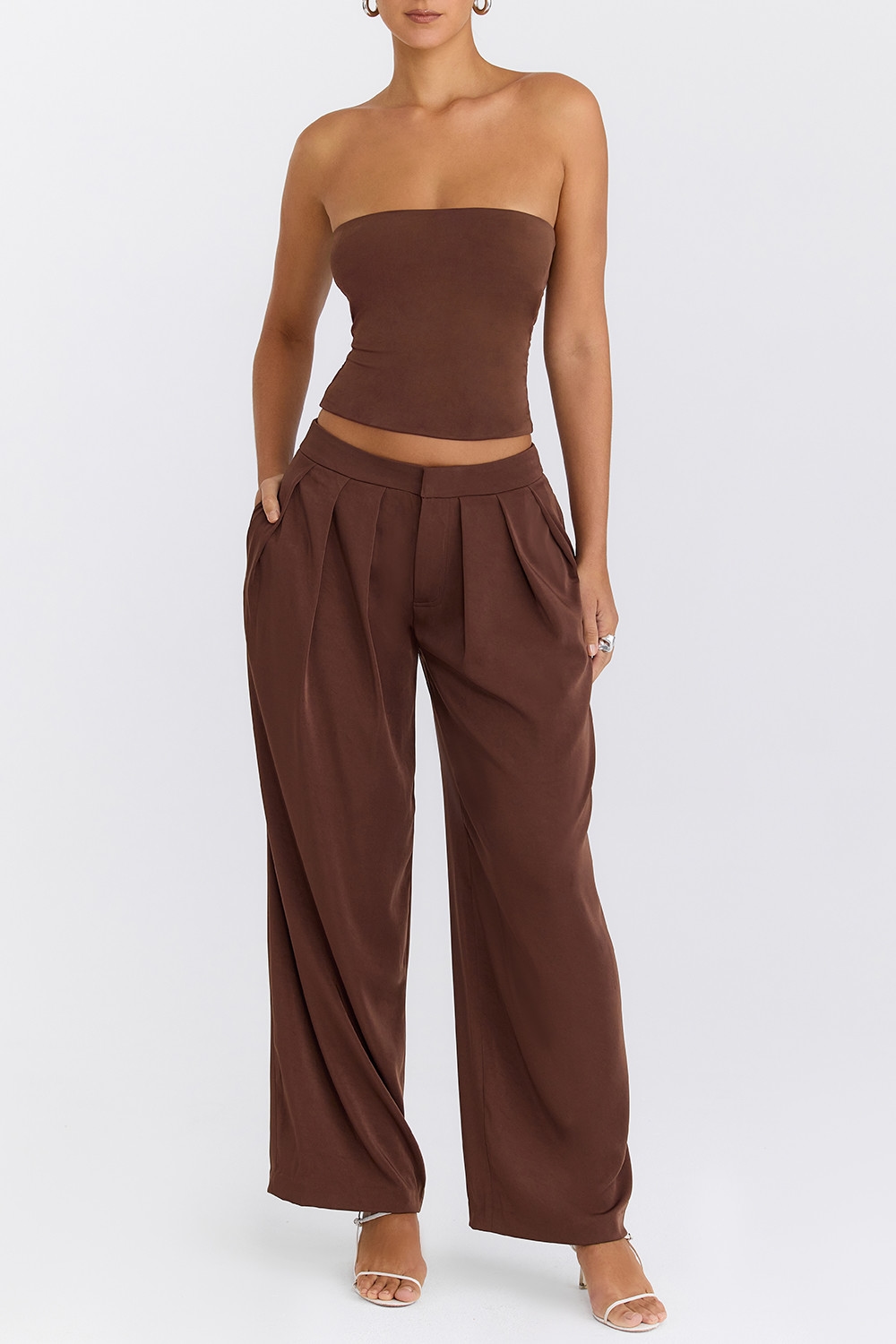 Mistress Rocks Cocoa Strapless Top - SALE — image 2