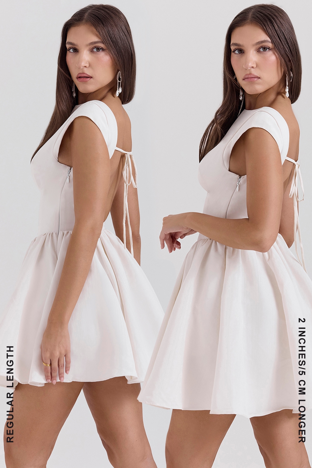 Enchant  White Open Back Mini Dress — image 9