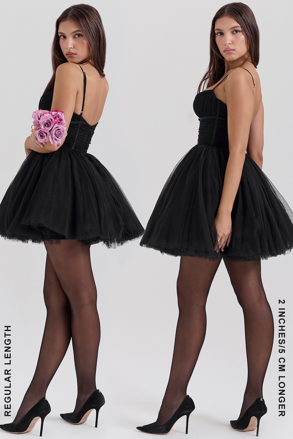 Princess  Black Tulle Mini Dress — image 9