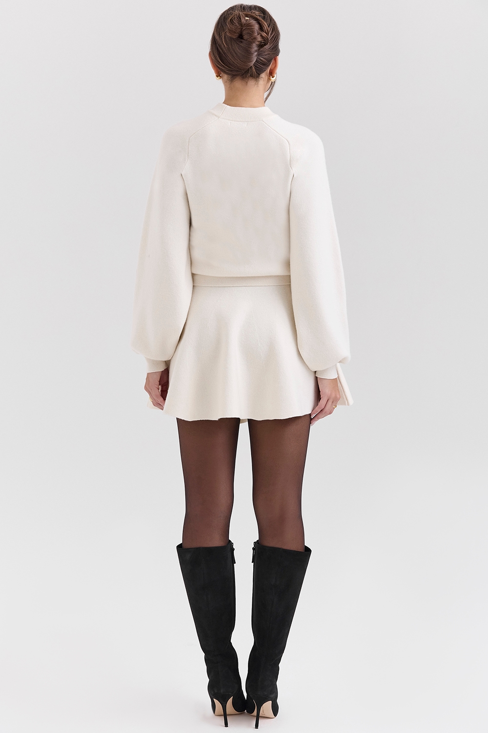 Cressida  Cream Wool Cashmere Heavy Knit Sweater — image 8