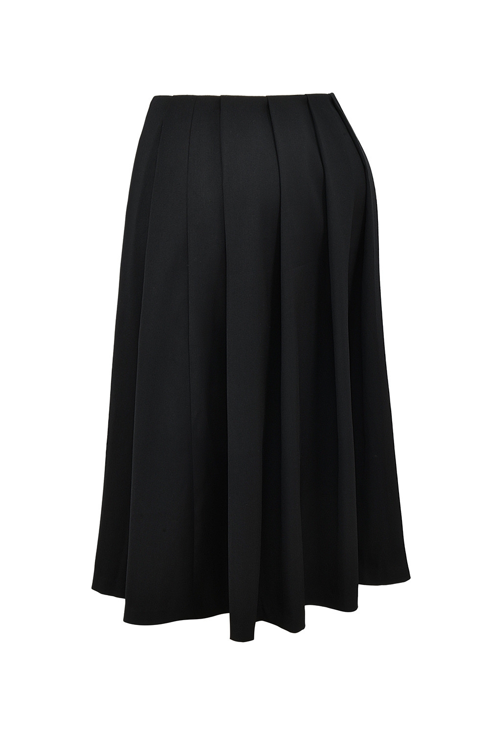 Mistress Rocks Black Pleated Wrap Front Midi Skirt - SALE — image 11