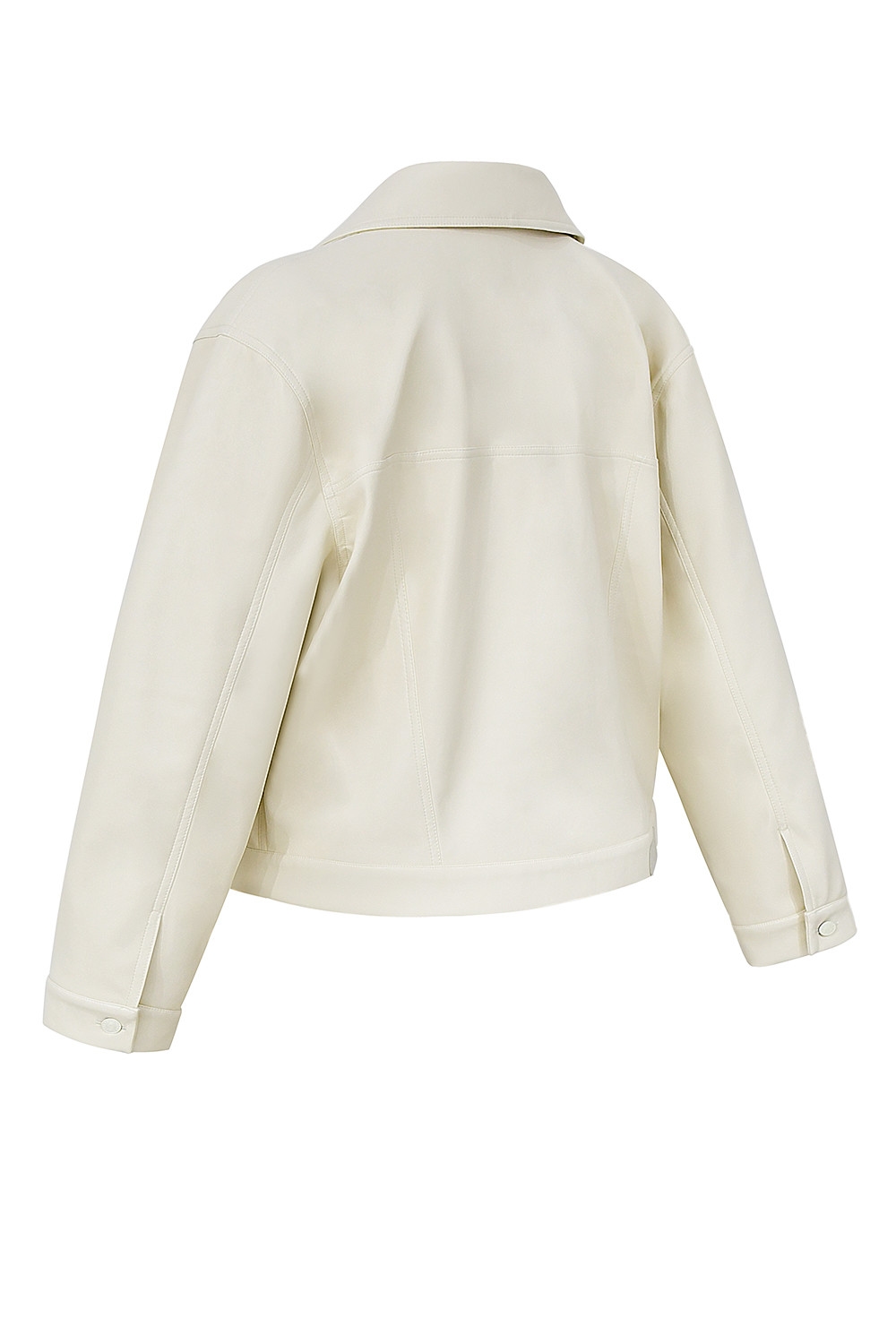 Mistress Rocks Cream Vegan Leather Jacket - SALE — image 12