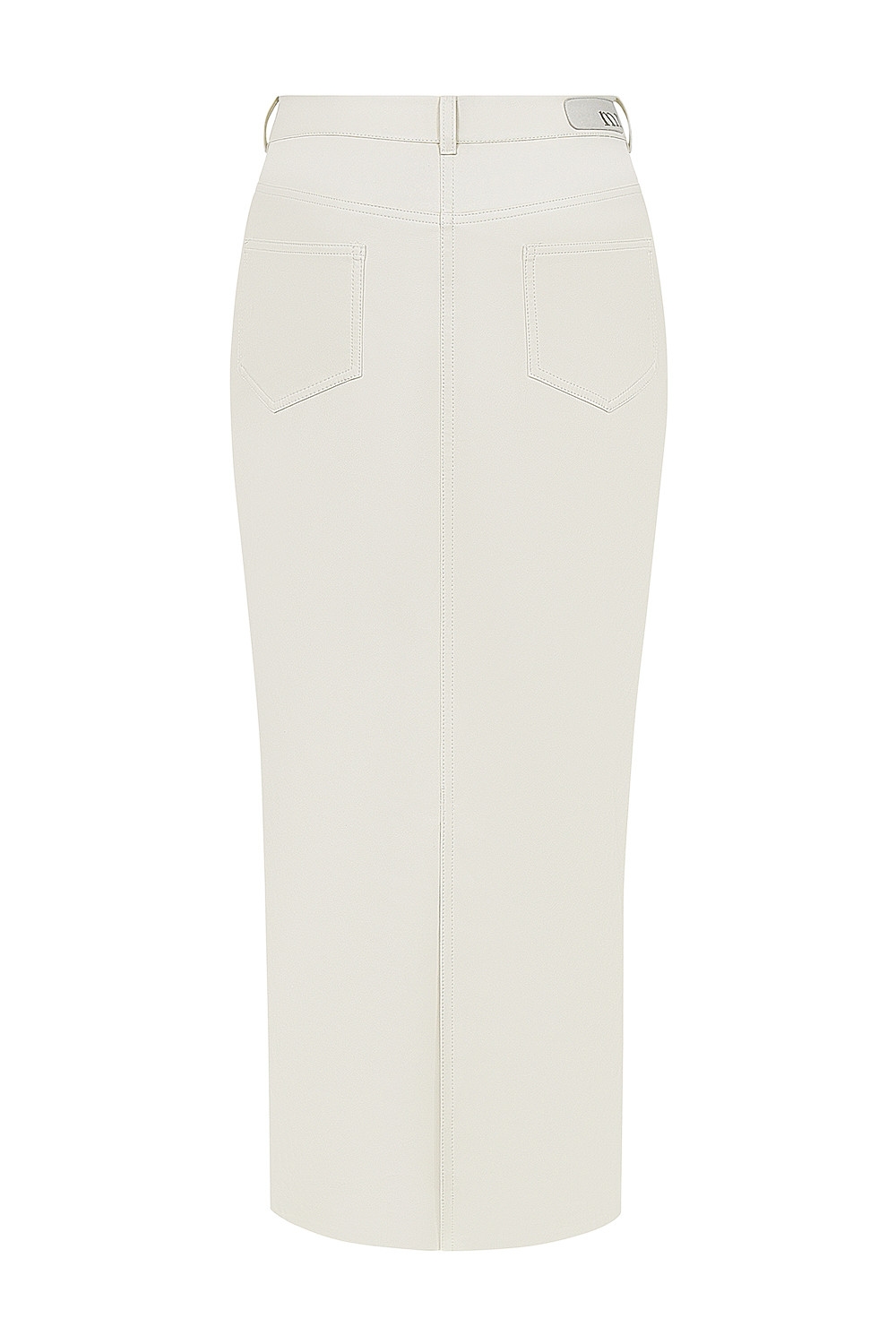 Mistress Rocks Cream Vegan Leather Midi Skirt - SALE — image 13