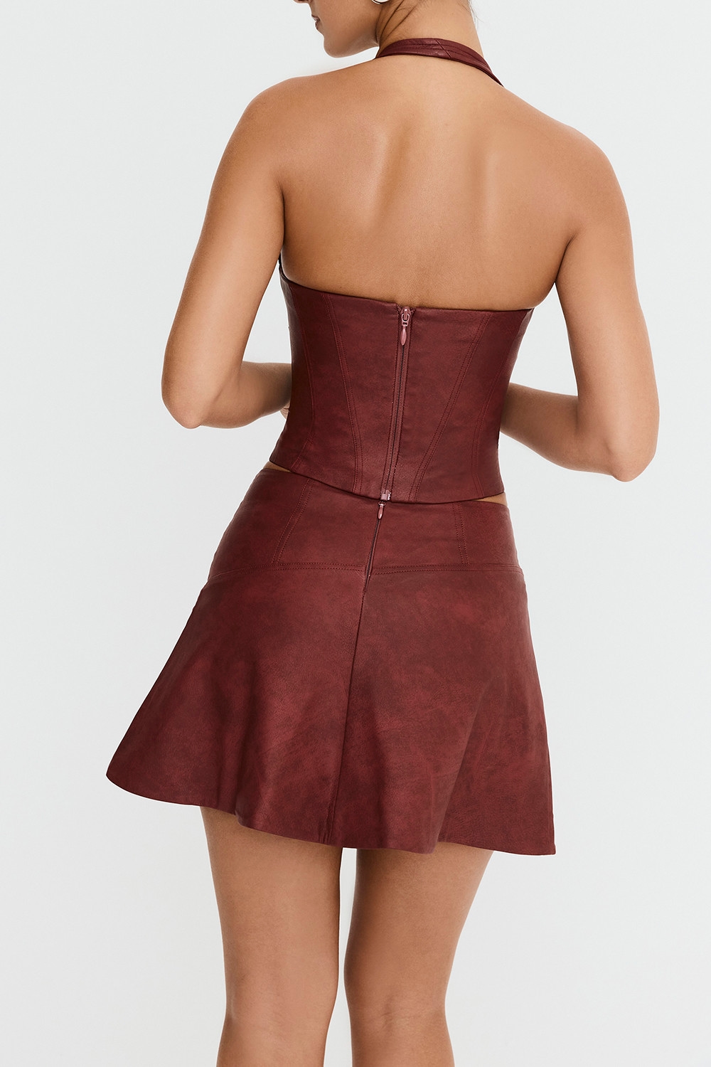 Mistress Rocks Cherry Vegan Leather Mini Skirt - SALE — image 8