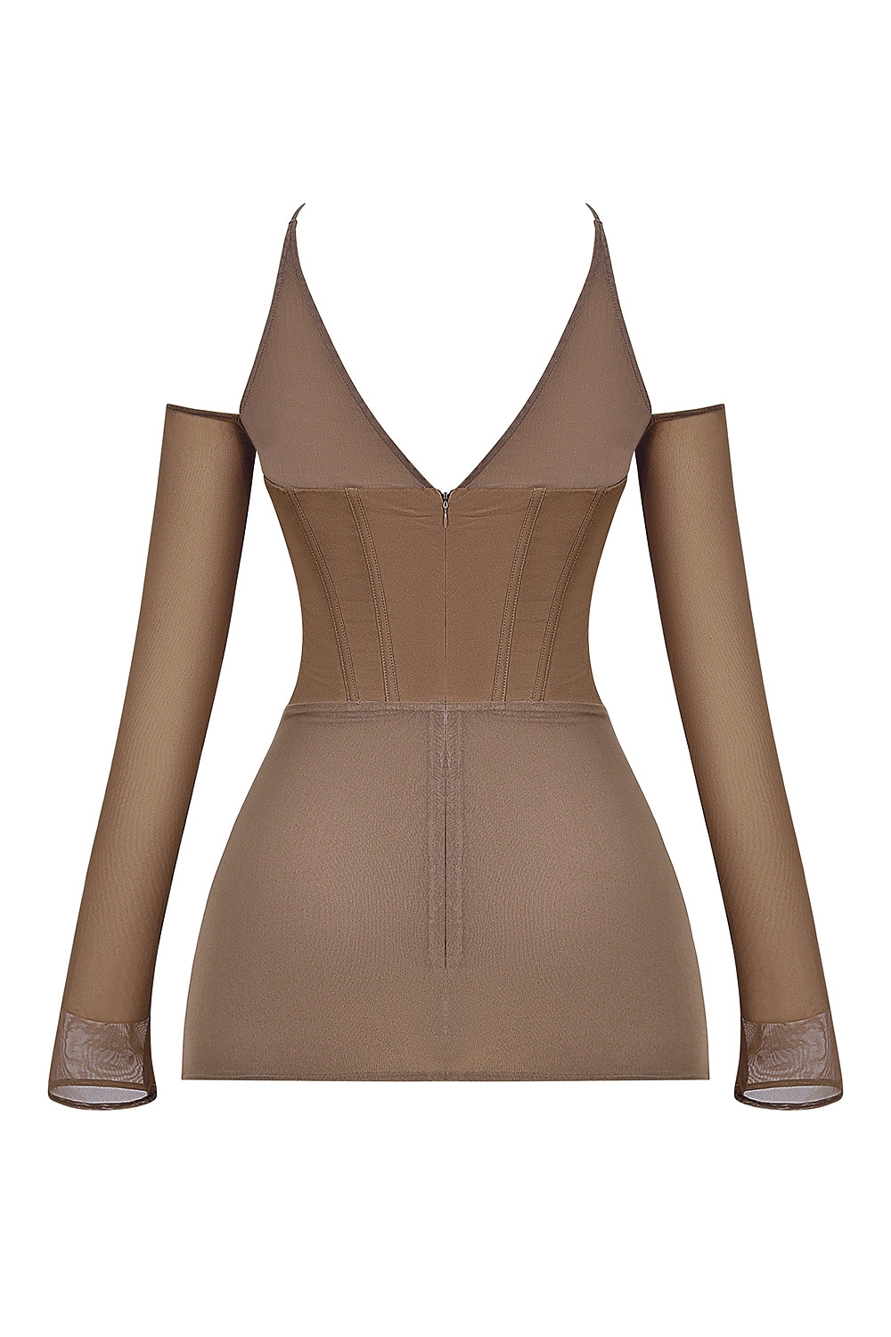 Mistress Rocks Dusty Brown Corset Mini Dress - SALE — image 10