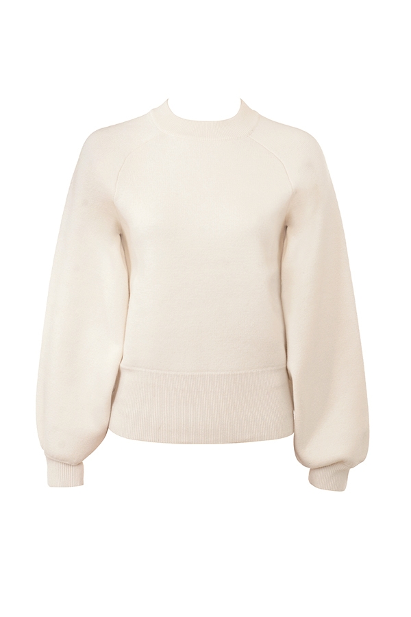 Cressida  Cream Wool Cashmere Heavy Knit Sweater — image 10