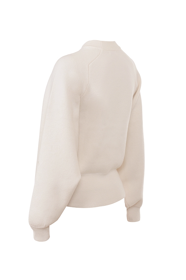 Cressida  Cream Wool Cashmere Heavy Knit Sweater — image 11