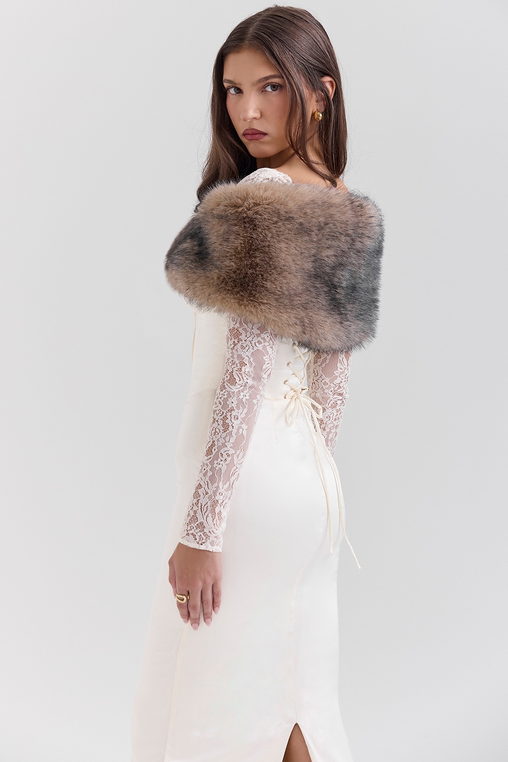 Ashly  Faux Fox Fur Shawl — image 4
