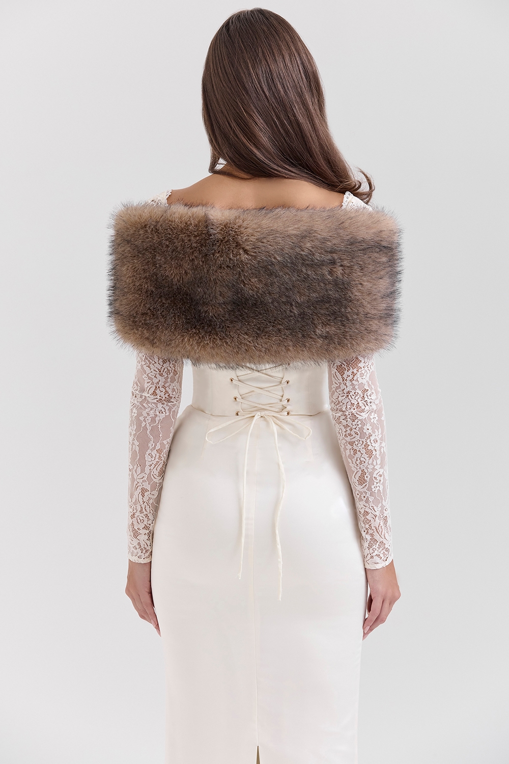 Ashly  Faux Fox Fur Shawl — image 5