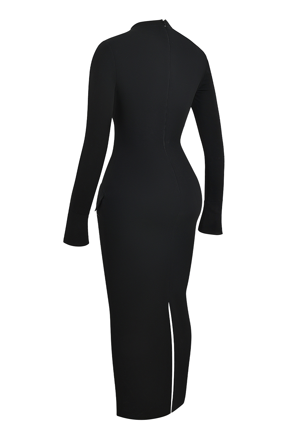 Marie-Louise  Black Turtleneck Maxi Dress — image 10