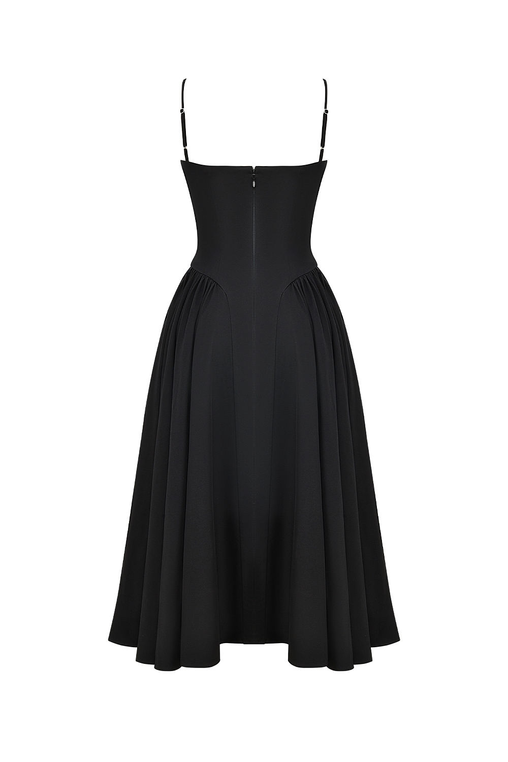 Samaria  Black Corset Midi Dress — image 10