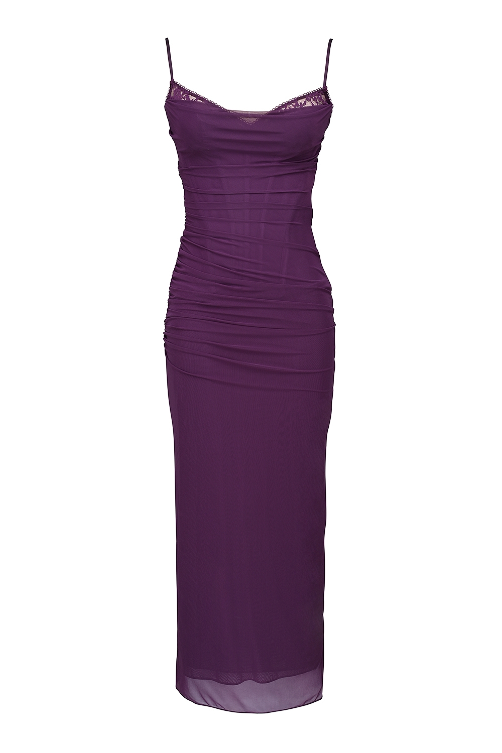 Nalini  Grape Mesh Corset Maxi Dress — image 10