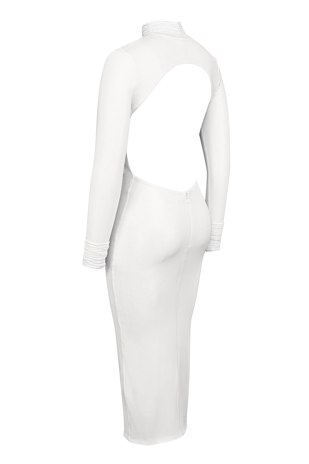 Mistress Rocks White Glitter Jersey Open Back Midi Dress - SALE — image 7