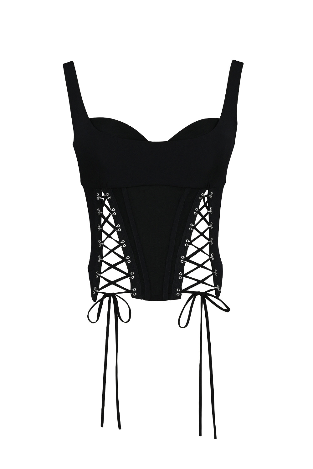 Mistress Rocks Black Lace Up Corset Top - SALE — image 11