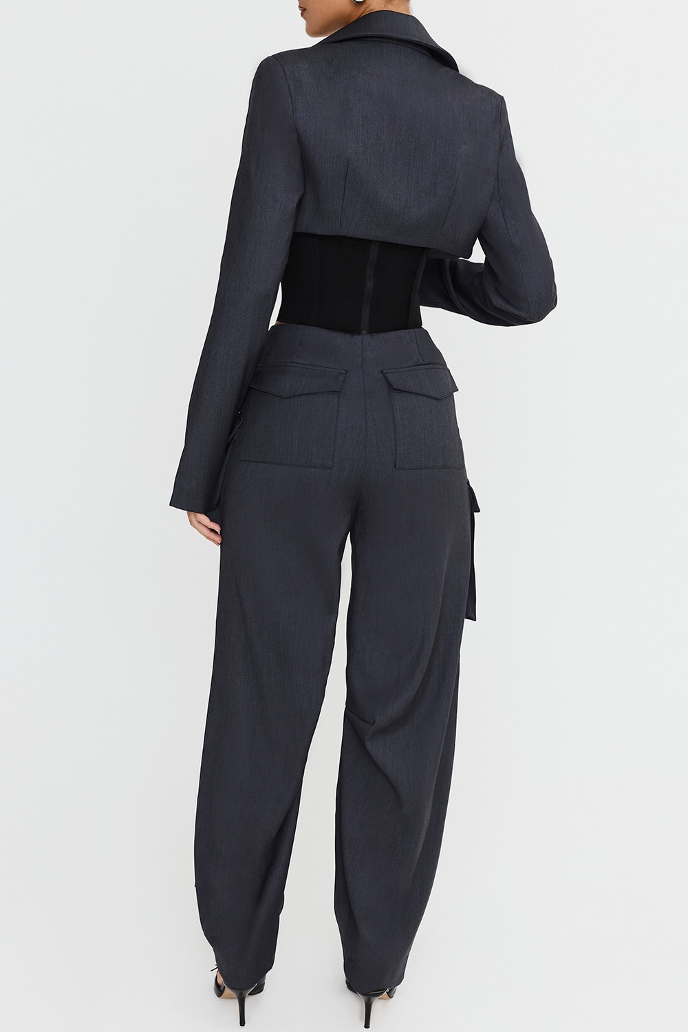 Mistress Rocks Dark Grey Cargo Trousers - SALE — image 7