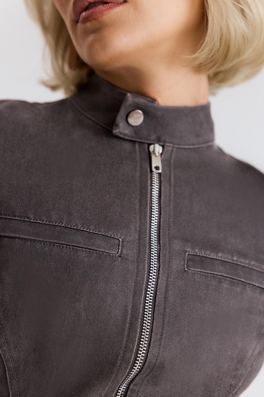 Mistress Rocks Vintage Cocoa Waxed Cotton Fitted Jacket - SALE — image 5