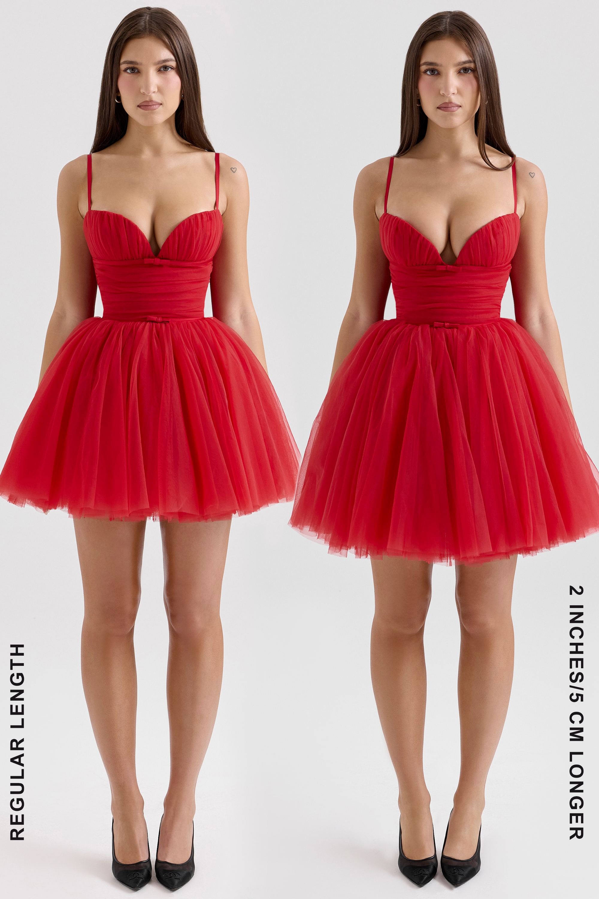Princess  Holly Red Tulle Mini Dress — image 7